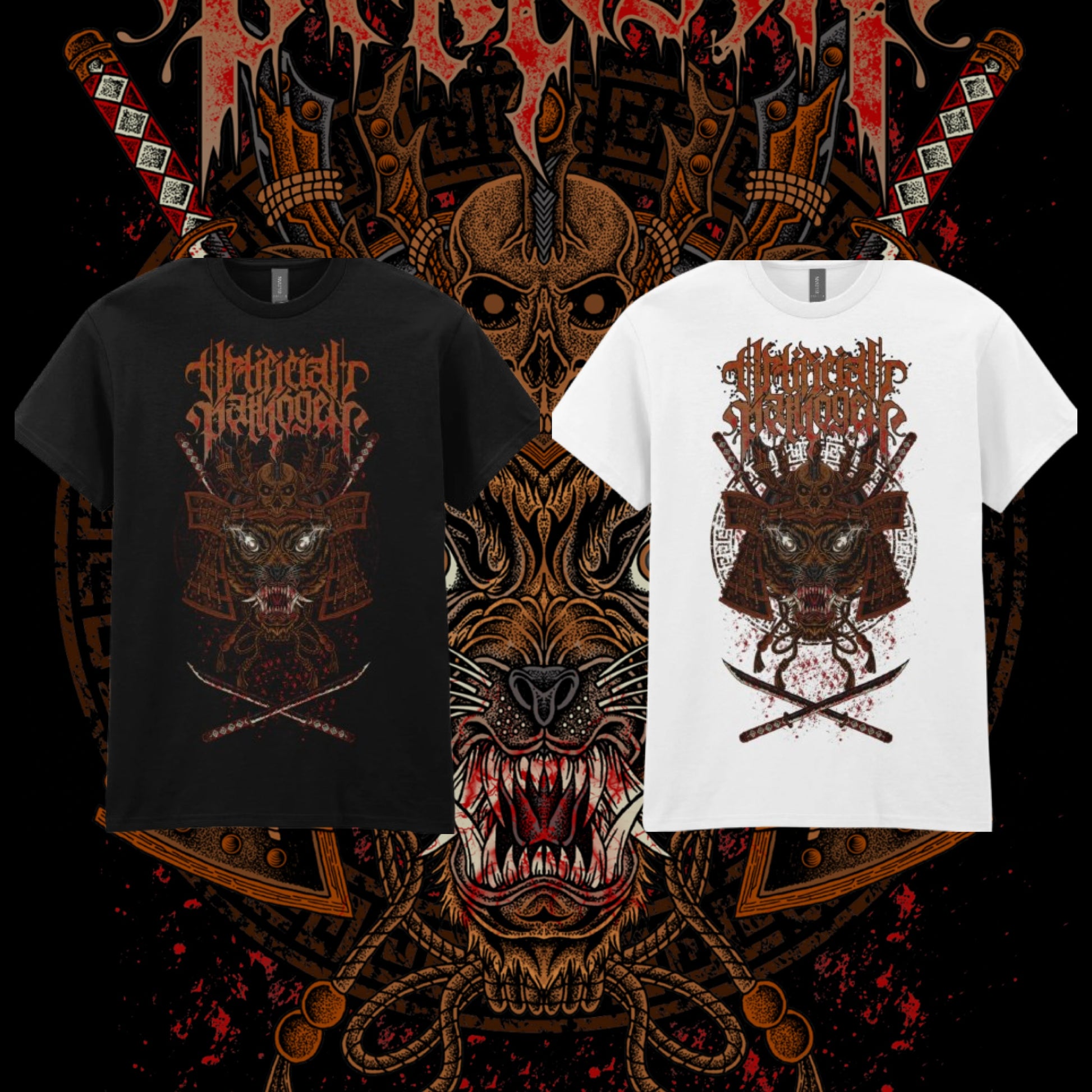 ARTIFICIAL PATHOGEN SAMURAI TIGER TSHIRT