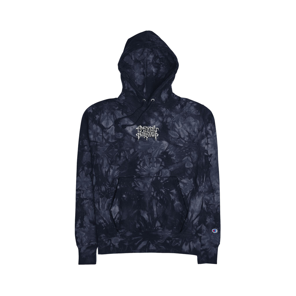 ARTIFICIAL PATHOGEN "CHAMPION" TIE DYE HOODIE WITH EMBROIDERED LOGO