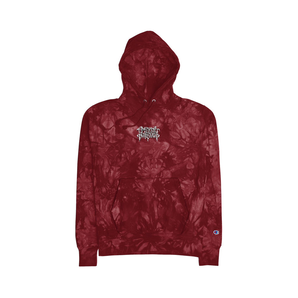 ARTIFICIAL PATHOGEN "CHAMPION" TIE DYE HOODIE WITH EMBROIDERED LOGO