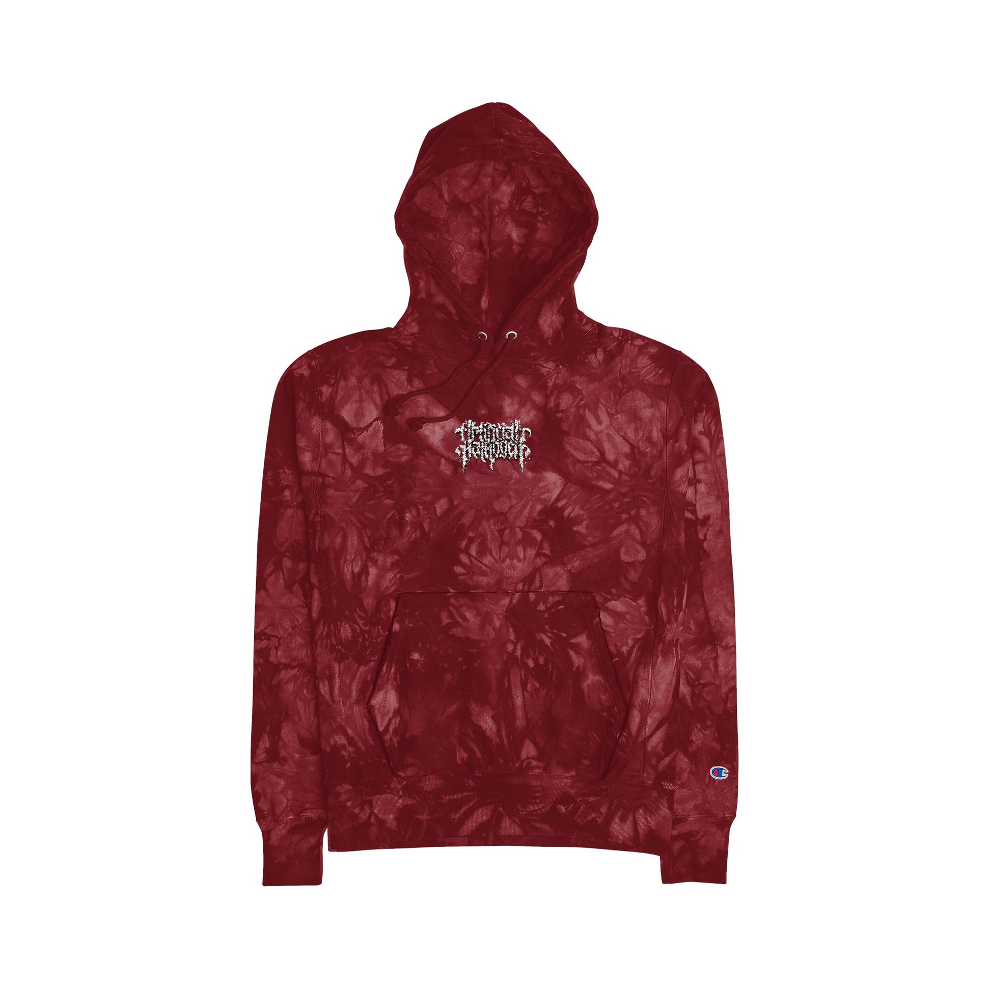 ARTIFICIAL PATHOGEN "CHAMPION" TIE DYE HOODIE WITH EMBROIDERED LOGO
