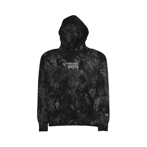 ARTIFICIAL PATHOGEN "CHAMPION" TIE DYE HOODIE WITH EMBROIDERED LOGO
