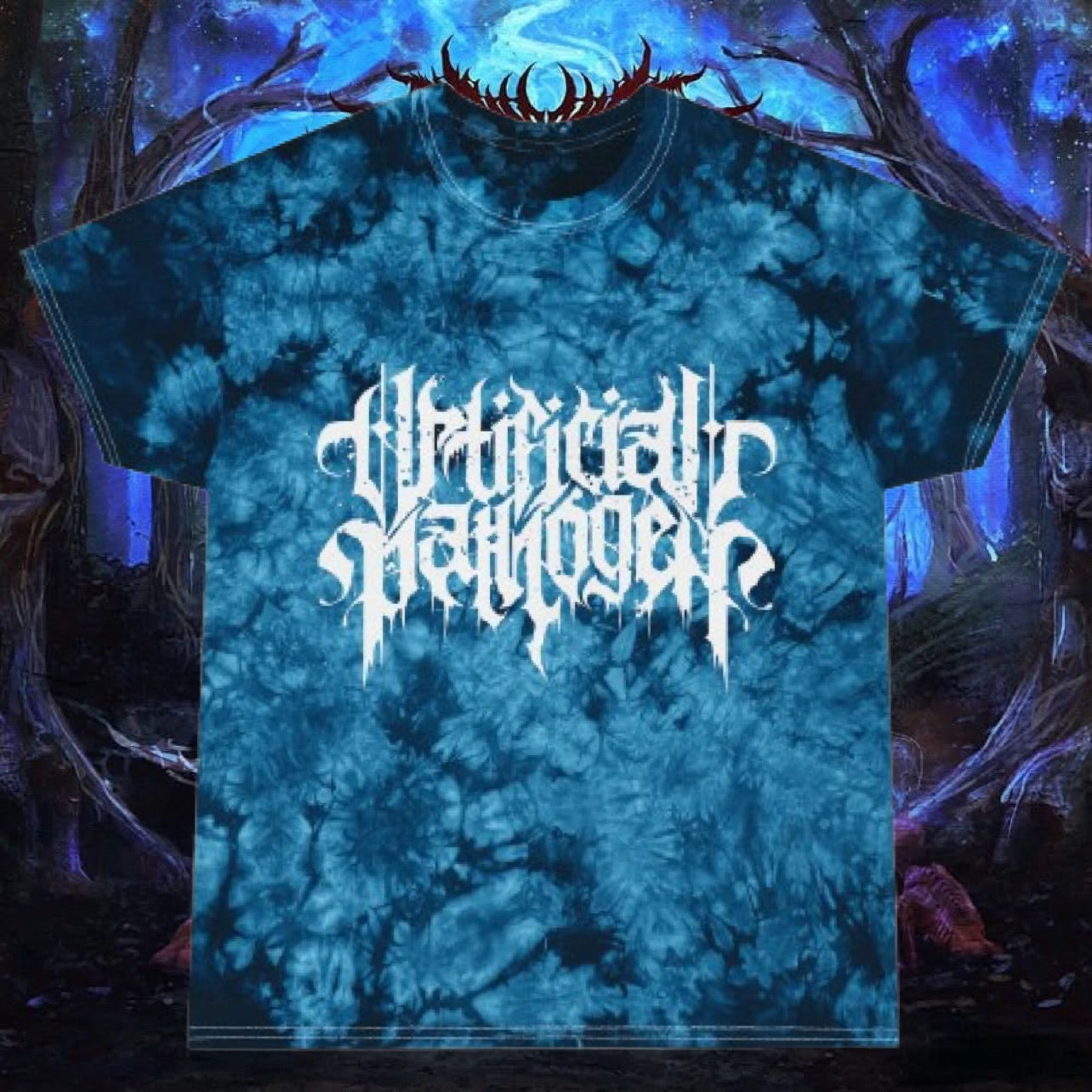 ARTIFICIAL PATHOGEN TIE DYE TSHIRT WITH LOGO