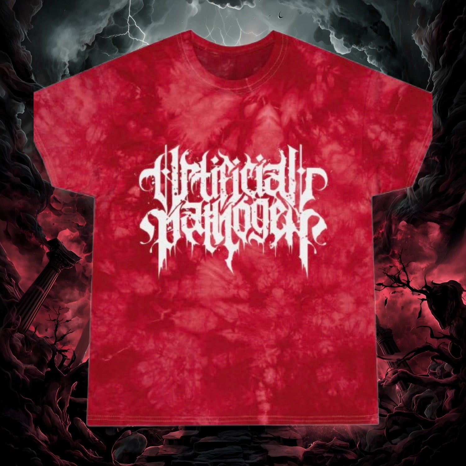 ARTIFICIAL PATHOGEN TIE DYE TSHIRT WITH LOGO
