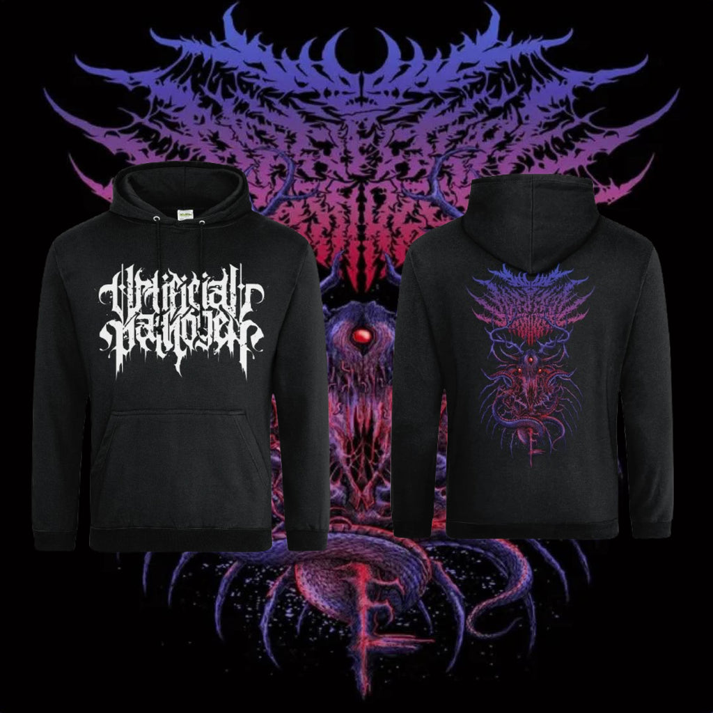 ARTIFICIAL PATHOGEN WHITE LOGO + SEPERNT KING HOODIE