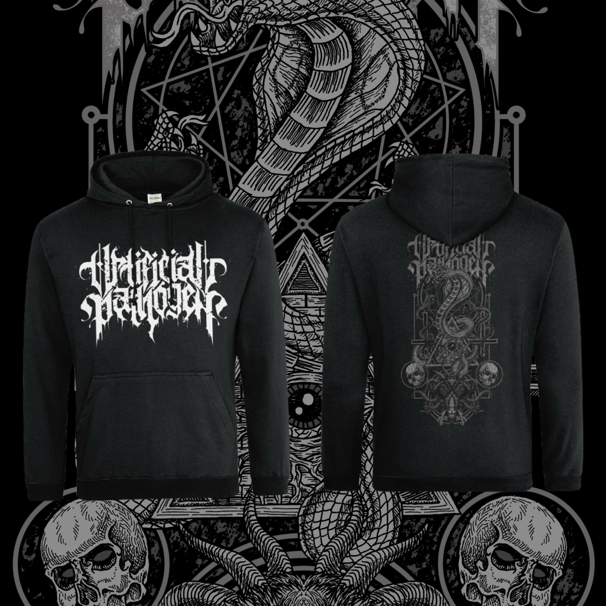 ARTIFICIAL PATHOGEN LOGO HOODIE + SNAKE